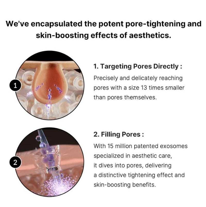 15M Exosome Facial Serum bottle for hydration and pore refining