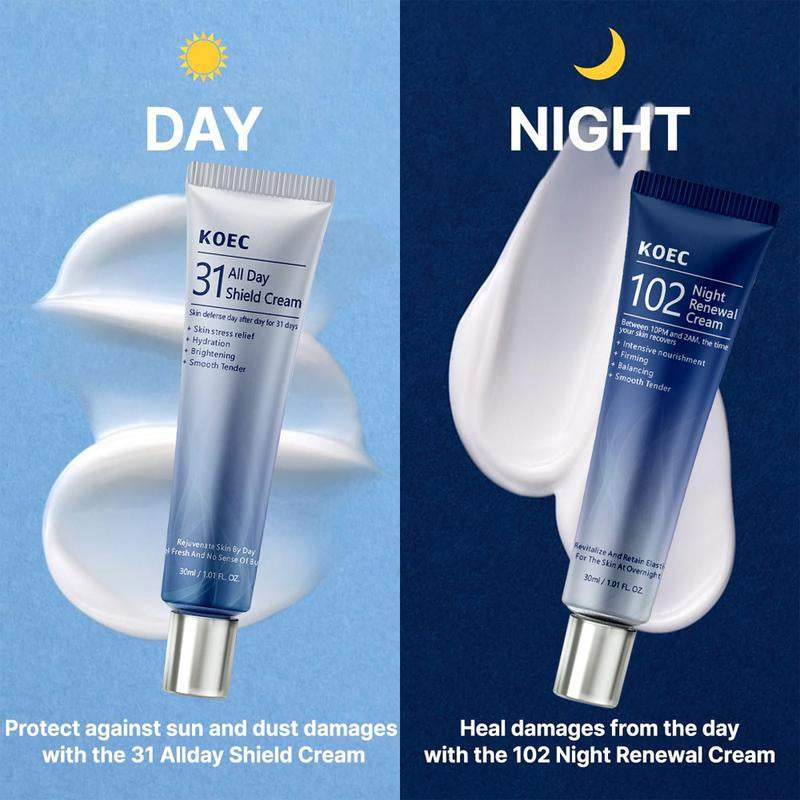 2-pack hydrating face cream jars with niacinamide moisturizer