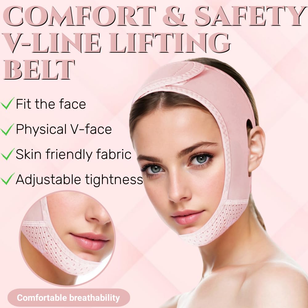 V-Shaped Face Lifting Bandages designed for comfort and adjustability—perfect for achieving a contoured, youthful look.