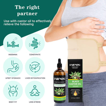 Thick Black Castor Oil for Hair Growth, Skin Hydration & Natural Health Benefits - 100% Pure and Cruelty-Free