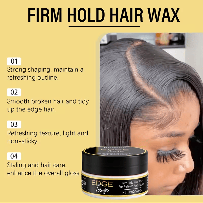 Visual guide on the benefits of using Orange Essence Hair Styling Cream 150ml, showcasing its firm hold and refreshing properties.