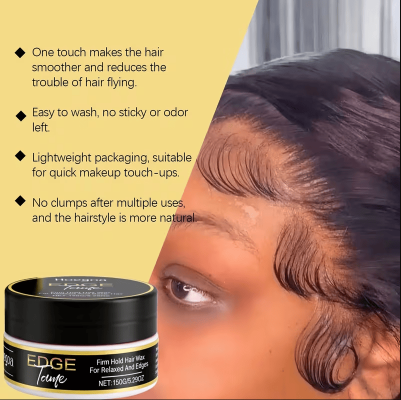 Woman using Orange Essence Hair Styling Cream 150ml, showing how it smooths hair and reduces frizz with a lightweight formula.