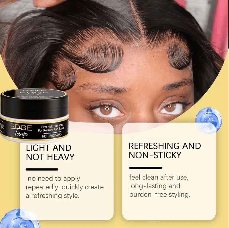 Close-up of hair styled with Orange Essence Hair Styling Cream 150ml, demonstrating its light and non-sticky finish for fresh looks all day.