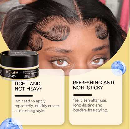 Close-up of hair styled with Orange Essence Hair Styling Cream 150ml, demonstrating its light and non-sticky finish for fresh looks all day.