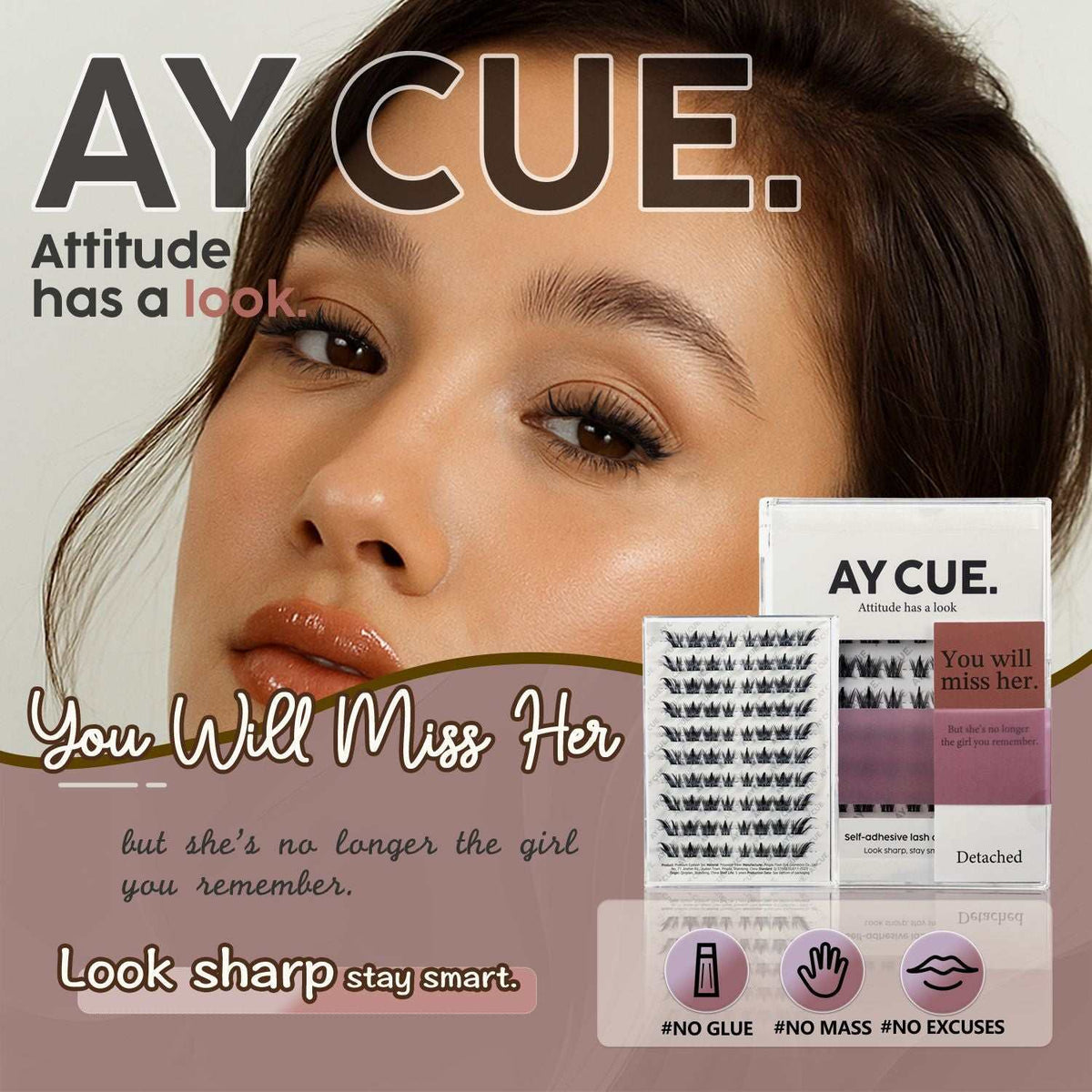 Self-adhesive black eyelash clusters with natural C curl and varying lengths, showcasing Effortless C Curl Lace Lash Clusters for a lifted, wispy look.