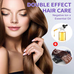 Ionic steam hair straightening brush for anti-frizz smooth hair