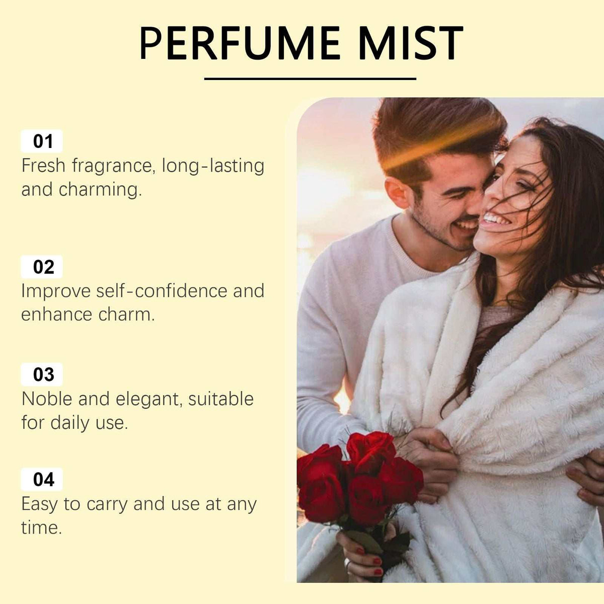 Jasmine Bliss light fresh floral perfume spray bottle