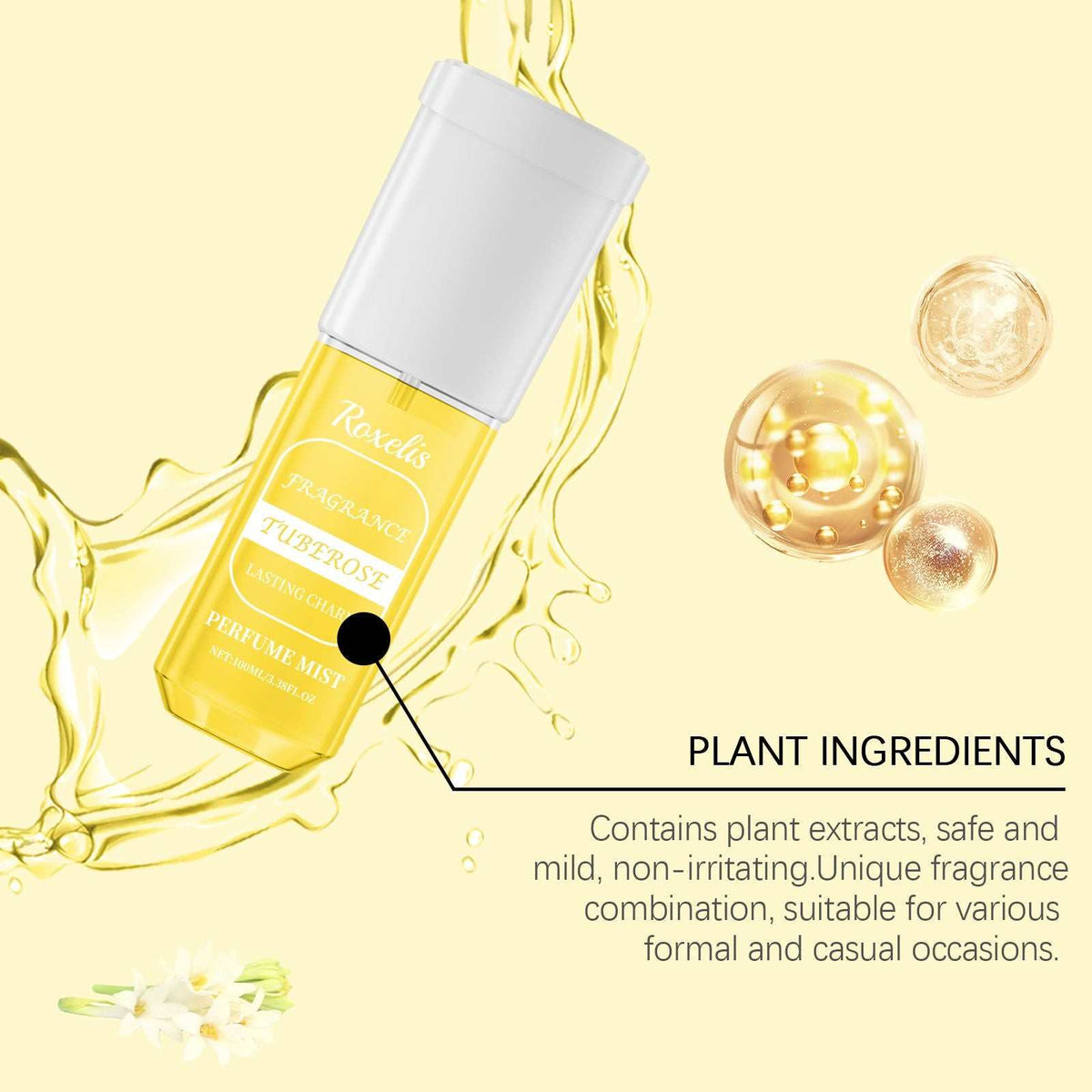 Jasmine Bliss light and fresh floral perfume spray bottle