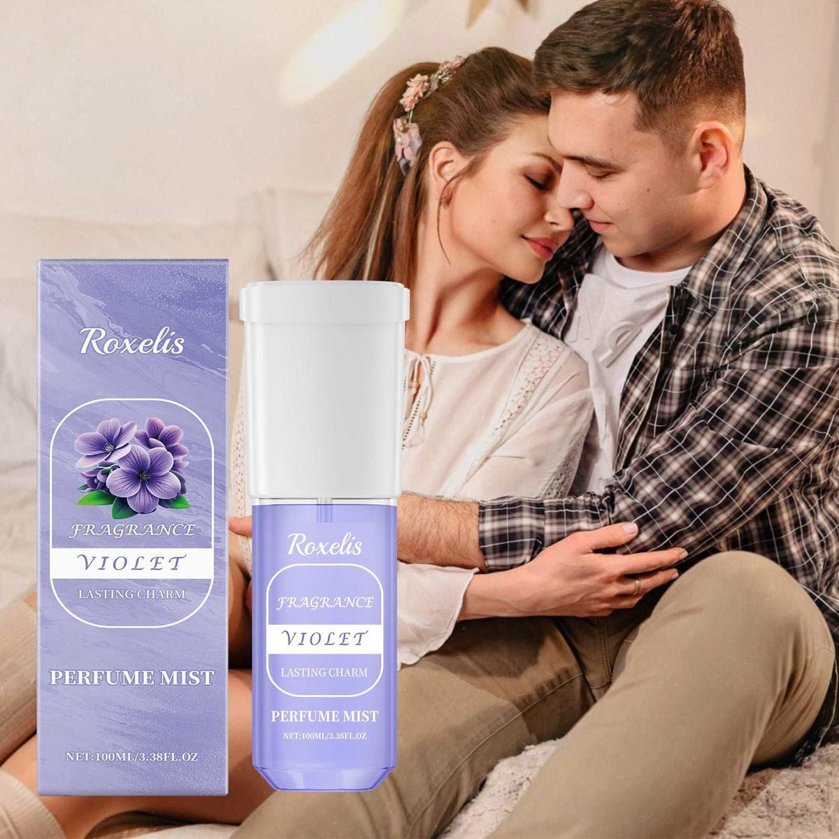 Jasmine Bliss light and fresh floral perfume spray bottle
