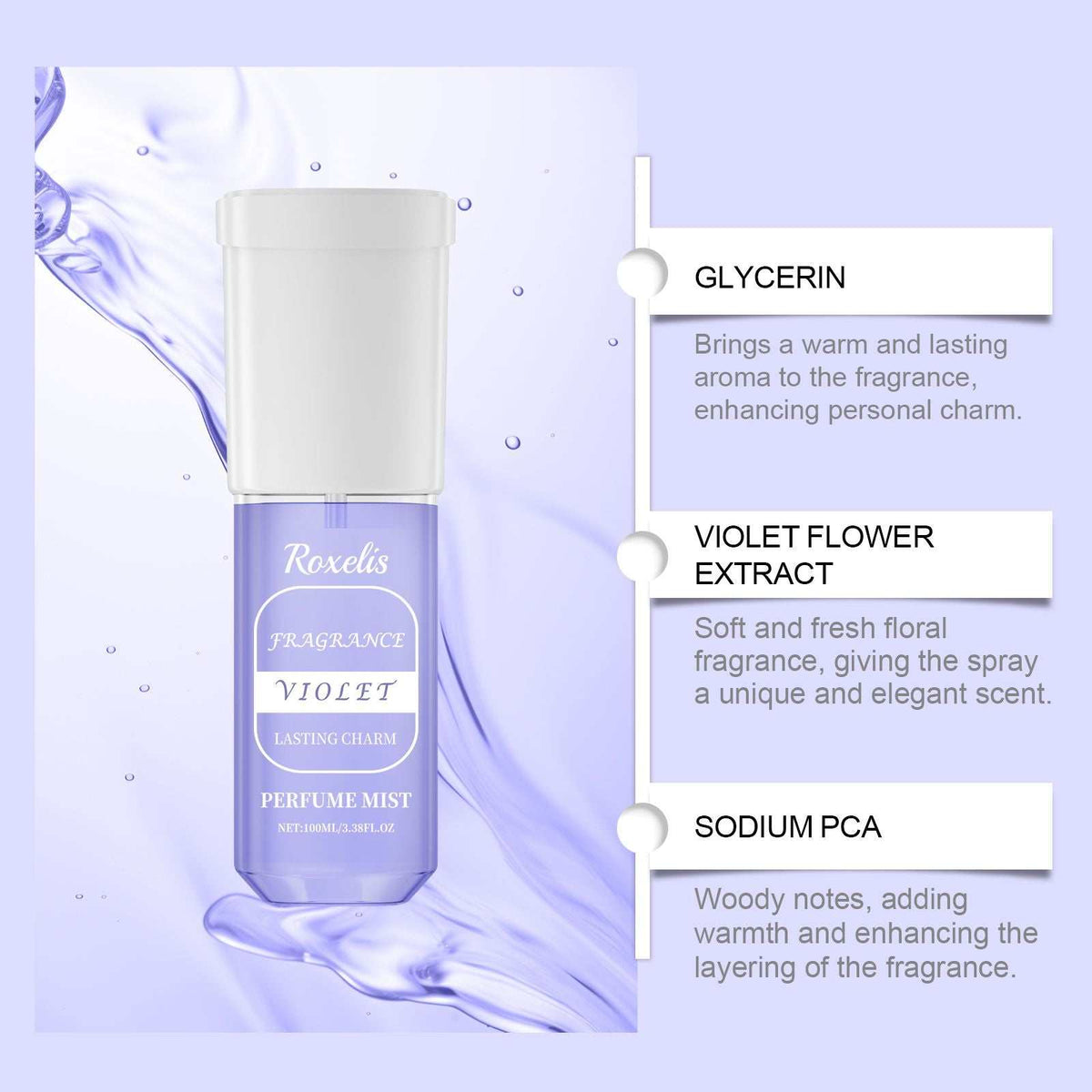 Jasmine Bliss light fresh floral perfume spray with woody notes