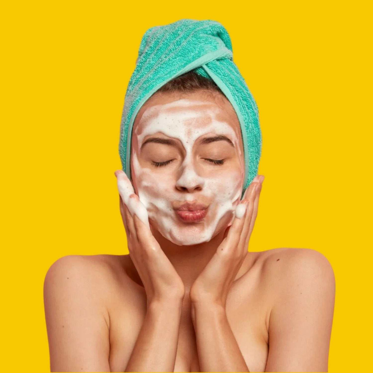 Lemon turmeric kojic acid soap bar for brightening and hydrating skin