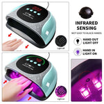 LIMEGIRL UV LED Nail Lamp with automatic sensor and 4 timers for fast gel polish drying