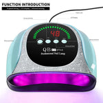 LIMEGIRL UV LED Nail Lamp with automatic sensor and 4 timers for fast gel polish drying