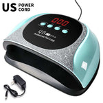LIMEGIRL UV LED nail lamp with 4 timers and automatic sensor for fast gel polish drying