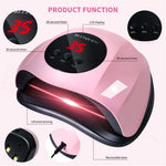 Professional 24 LED UV nail lamp with automatic sensor and 3 timer settings