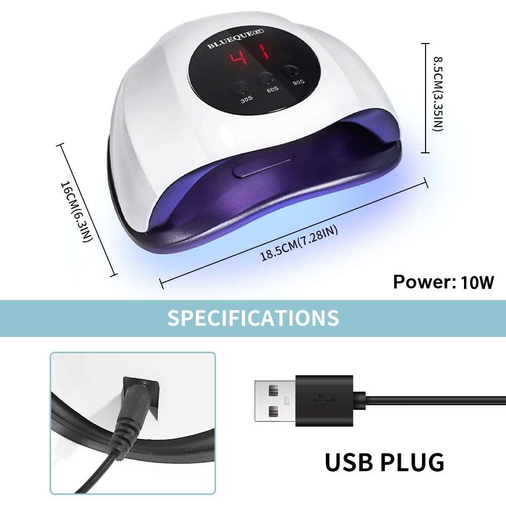 Professional 24 LED UV nail lamp with automatic sensor and 3 timer settings