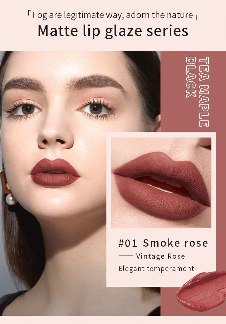 PUDAIER Luxe Air Matte liquid lipstick soft powder color 06