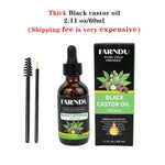 100% pure thick black castor oil for hair growth and skin hydration