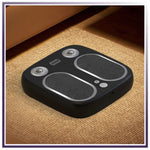 Cordless black Stress & Pain Relief Foot Massager with mesh footpads, circular massage nodes, and simple control buttons.