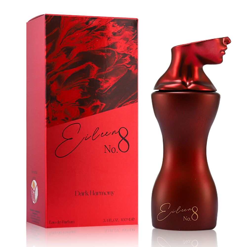 Sugar Red Berry Eau De Toilette bottle and packaging with dark red color and sculpted female profile cap, elegant design