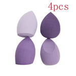 Versatile makeup sponge set with storage case for dry and wet use