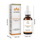Vitamin C and E brightening facial serum bottle for dark spots and fine lines