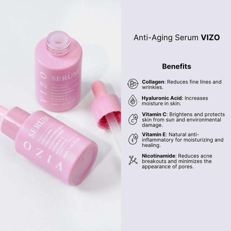 VIZO 4-in-1 skin rejuvenation device with red and blue light therapy EMS and cleansing